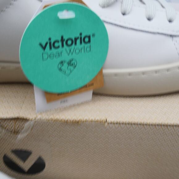 NEW Victoria Women's 10.5 Berlin Botella White Green Leather Shoes Size 42 - Picture 5 of 13